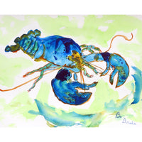 Green-Blue Lobster Outdoor Wall Hanging 24x30