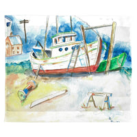 Old Boat Outdoor Wall Hanging 24x30