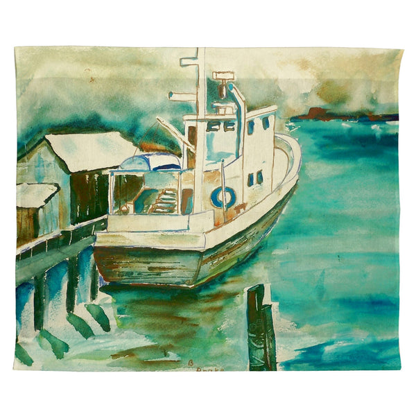 Oyster Boat Outdoor Wall Hanging 24x30