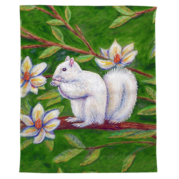 White Squirrel Outdoor Wall Hanging 24x30