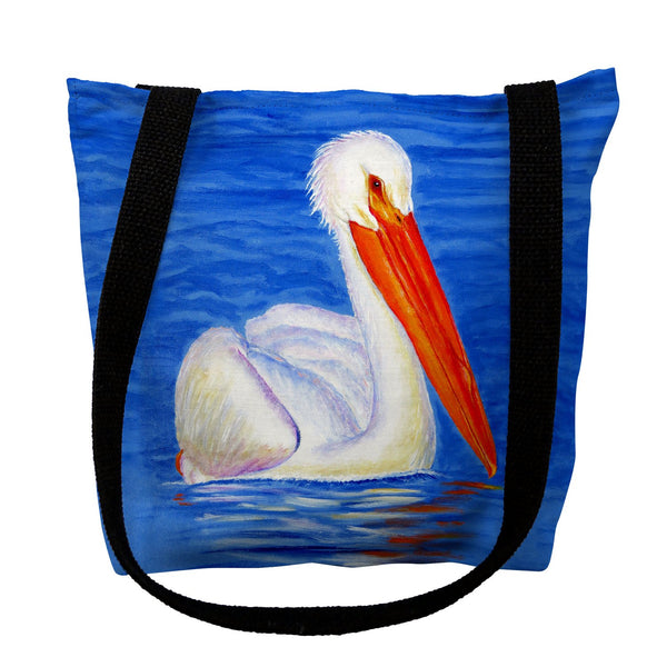 White Pelican Portrait Tote Bag