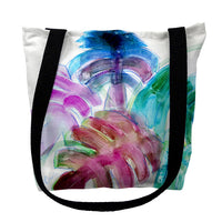 Monstera Leaves Tote Bag