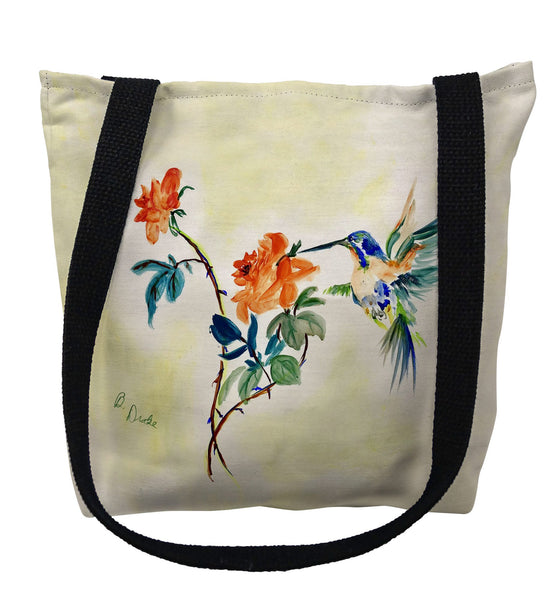 Hummingbird & Rose Tote Bag