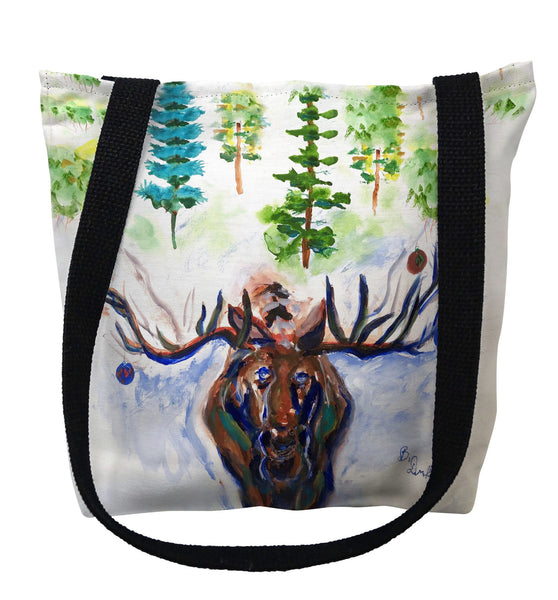 Christmas Moose Tote Bag