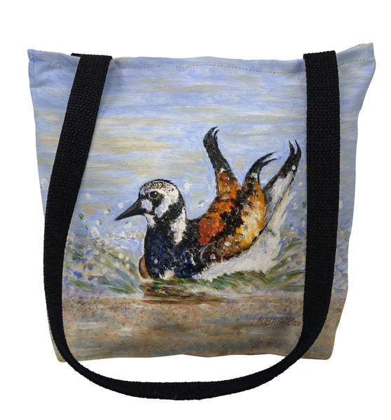 Beach Bird Bath Tote Bag