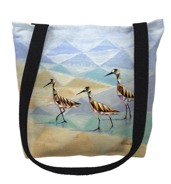 Geometric Sandpipers Tote Bag