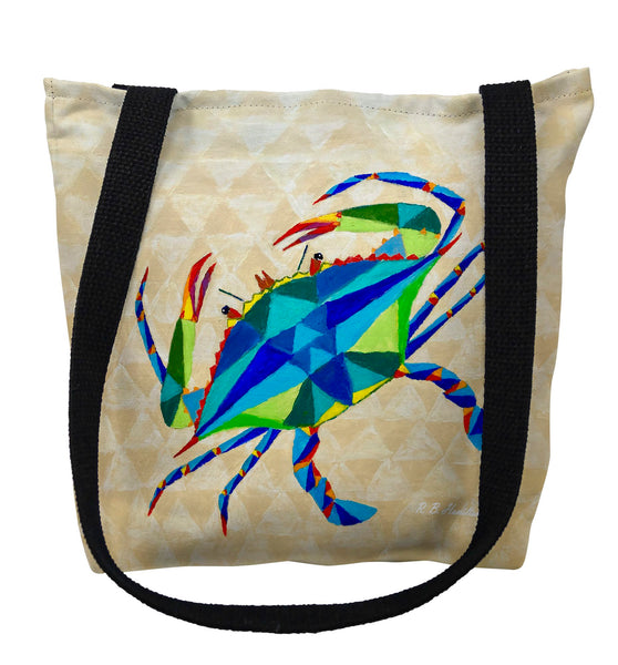 Geometric Crab Tote Bag