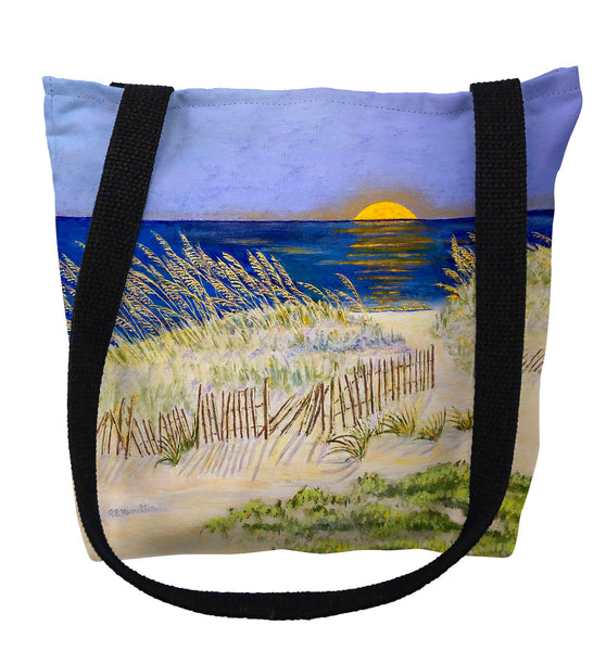 Sea Oats Moonrise Tote Bag