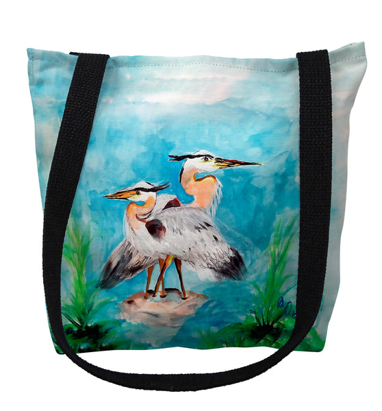 Mr and Mrs Blue Heron Tote Bag