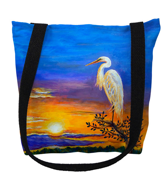 Egret Sunset II Tote Bag