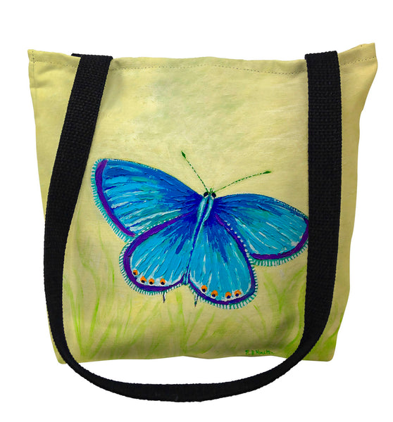 Blue Azure Butterfly Tote Bag