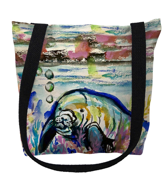 Manatee & Bubbles Tote Bag