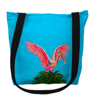 Spoonbill Wings Spread Tote Bag