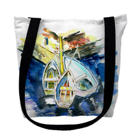 Three Row Boats Tote Bag