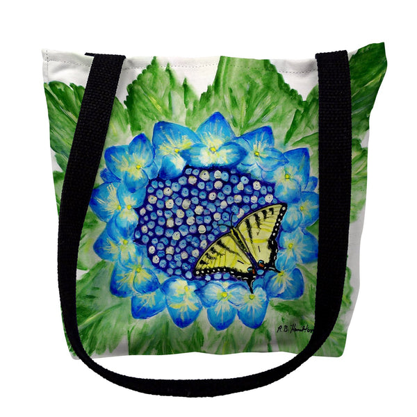 Hydrangea and Butterfly Tote Bag