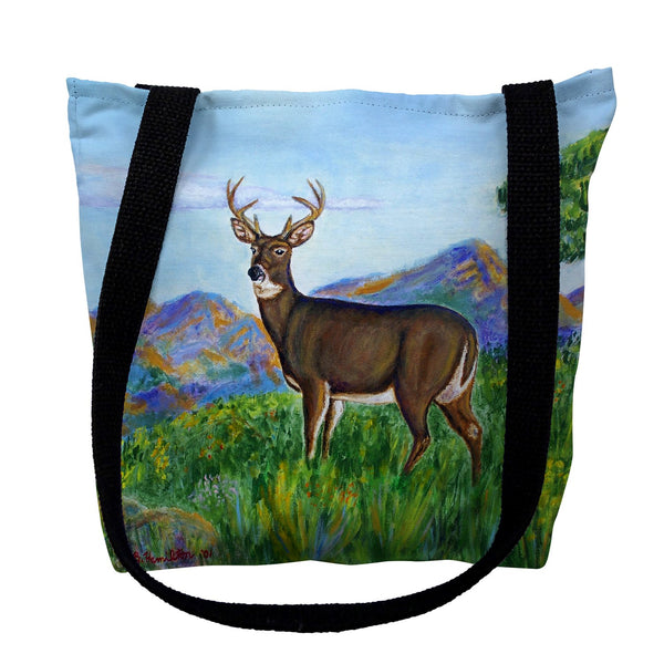 Deer in Mountains Tote Bag