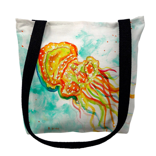 Orange Jellyfish Tote Bag