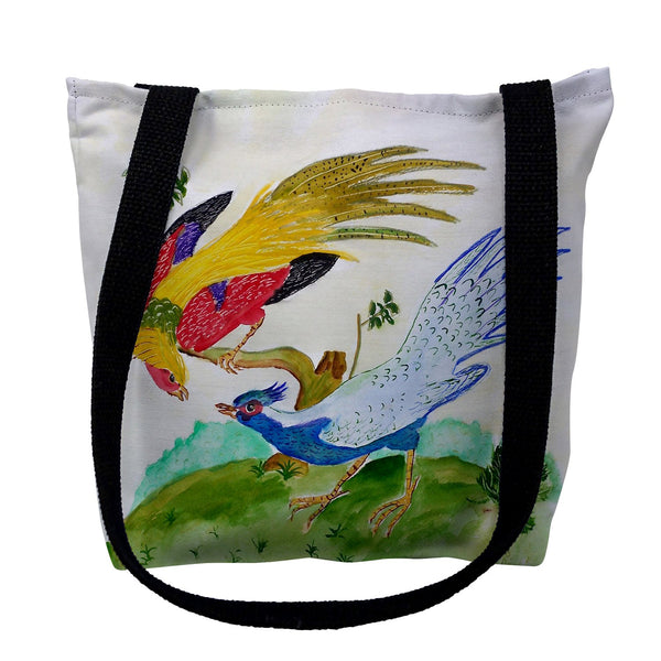 Antique Birds Red Tote Bag