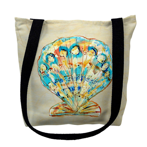 Teal Scallop Tote Bag
