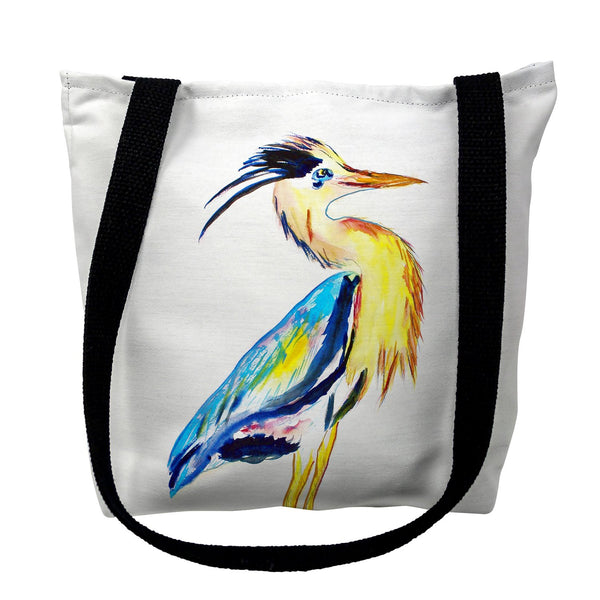 Vertical Blue Heron Tote Bag