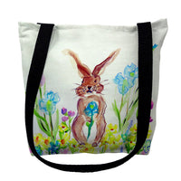 Garden Bunny Tote Bag