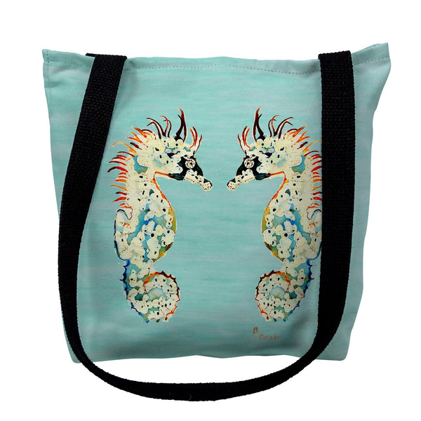 Betsy's Sea Horses - Teal Tote Bag