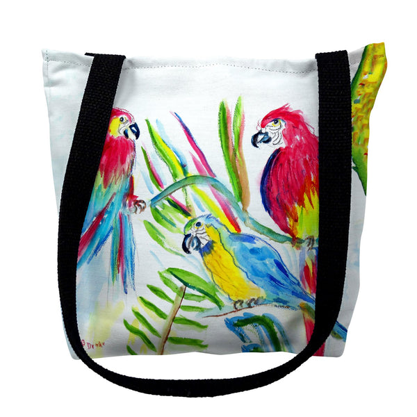 Three Parrots Tote Bag