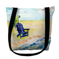 Parrot and Chair Tote Bag