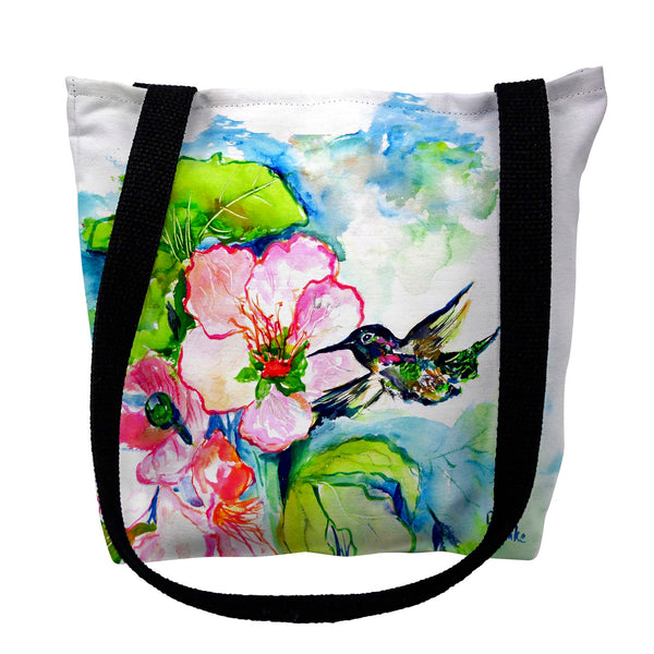 Hummingbird & Hibiscus Tote Bag