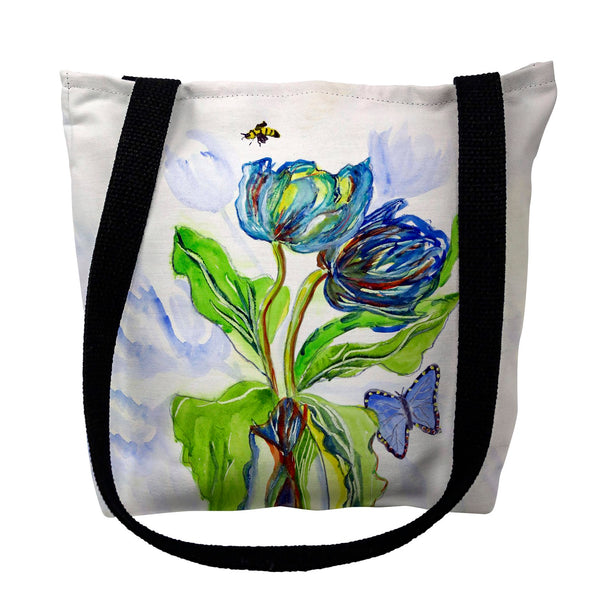 Tulips & Morpho Tote Bag