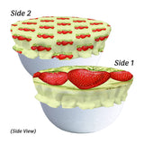 Strawberries Reversible Bowl Cover