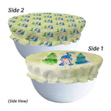 Gnome & Christmas Trees Reversible Bowl Cover