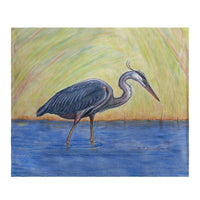 Blue Heron Fleece Throw