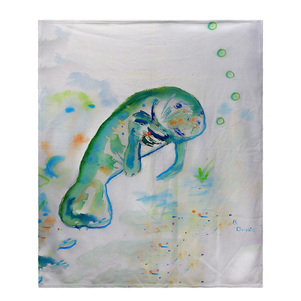 Betsy's Manatee Fleece Throw