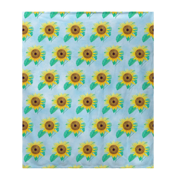 Dick's Sunflower Tiled Throw