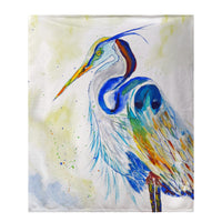 Watercolor Heron Throw