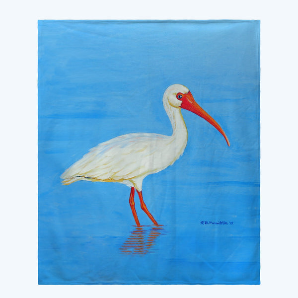 Posing White Ibis Throw