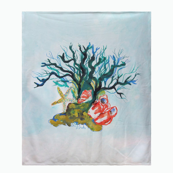 Starfish Coral Shells Throw