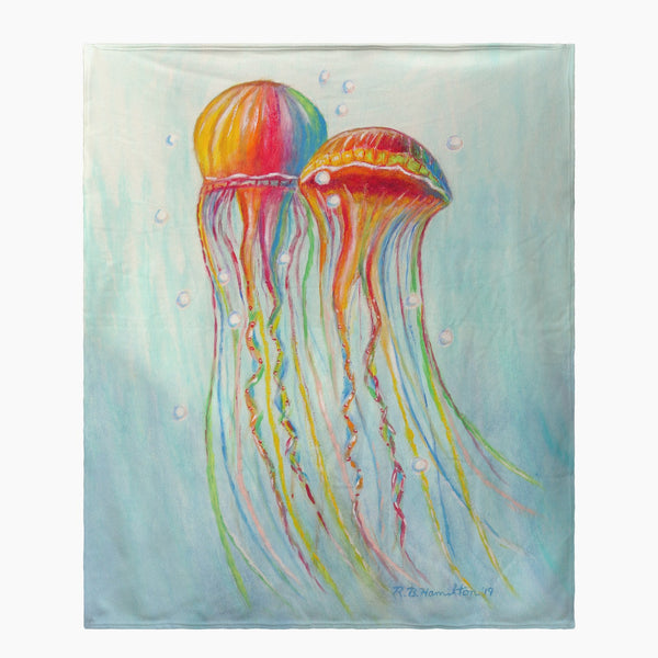 Colorful Jellyfish Throw