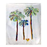 Three Palms Fleece Throw