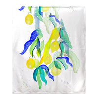 Lemon Tree Fleece Throw