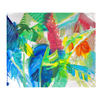 Abstract Palms Fleece Throw