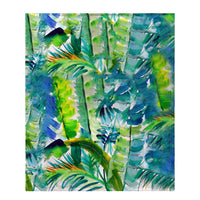 Jungle Greens Fleece Throw