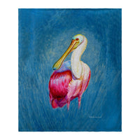 Spoonbill Portrait Throw