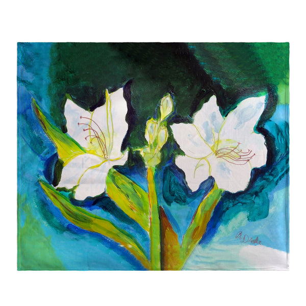 White Lilies Throw