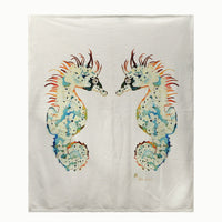 Betsy's Seahorses Throw