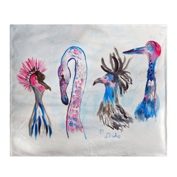 Loony Birds Fleece Throw