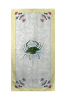 Blue Crab & Fish Beach Towel