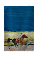 Racing Horse Beach Towel