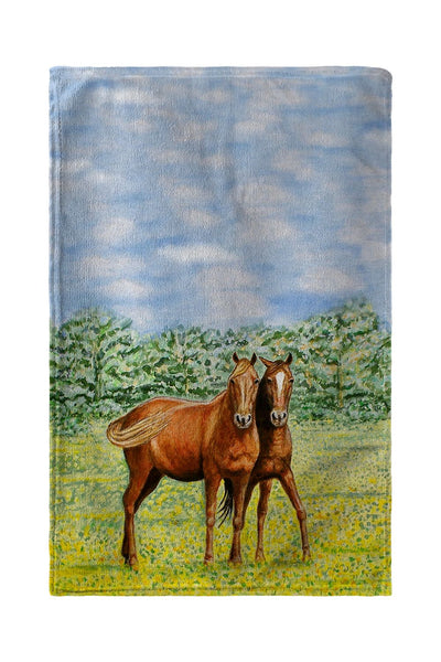 Two Horses Beach Towel